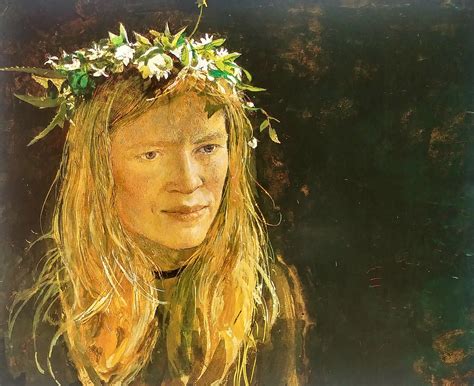 Andrew Wyeth Fine Art Print HELGA crown of Flowers american Art, Americana AW2 - Etsy