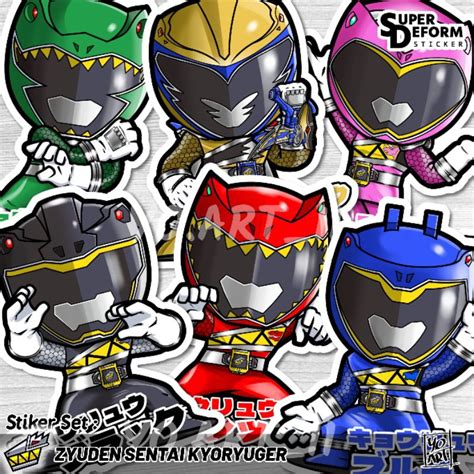 Jual Stiker Set - Super Sentai Series vol.37 - Zyuden Sentai KYORYUGER ...