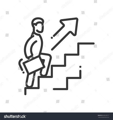 Carrier Growth Vector Modern Line Design Stock Vector Royalty Free