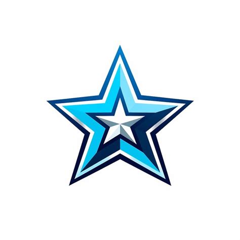 Premium Photo Illustrated Blue Star Logo