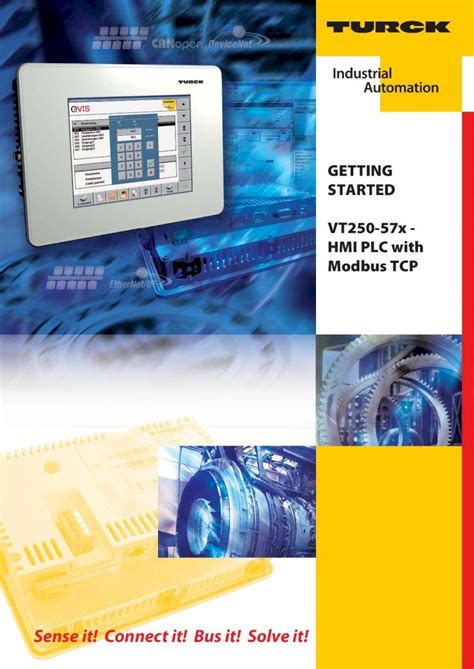 PDF Getting Started VT250 57P HMI PLC With Modbus TCP EN Pdb2