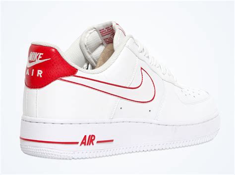 Nike Air Force 1 Low - White - Red - SneakerNews.com