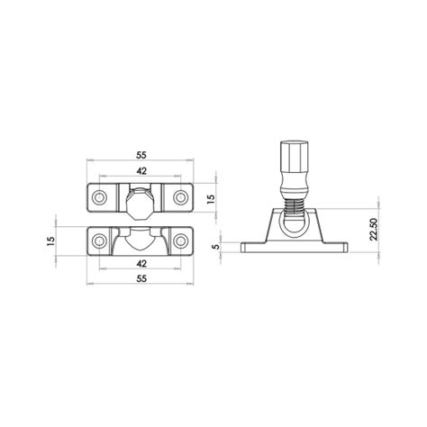 Bur6288 Burlington Brighton Fastener Pattern 2 Sash Window Fittings