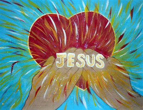 Let Jesus Into Your Heart Painting By Sheila Yackley Prophetic Pieces