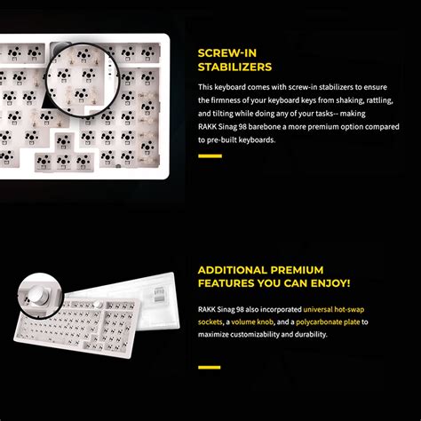 Rakk Sinag Tri Mode Rgb Universal Hot Swap Barebone Tri Mode Connectivity Gaming Keyboard