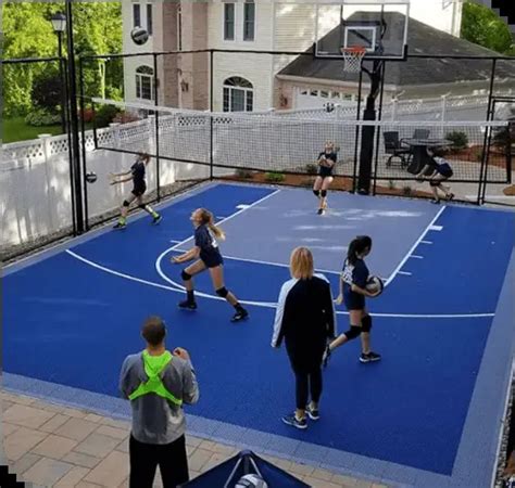 Volleyball Court Installation Outdoor Makeover