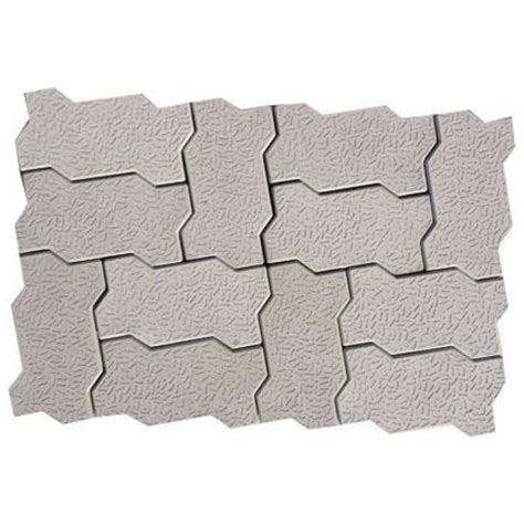 Mm Grey Zig Zag Interlocking Paver Block Material Concrete Size