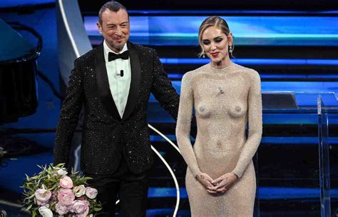 Sanremo Chiara Ferragni E Il Vestito Naked Dress Non Sono Nuda