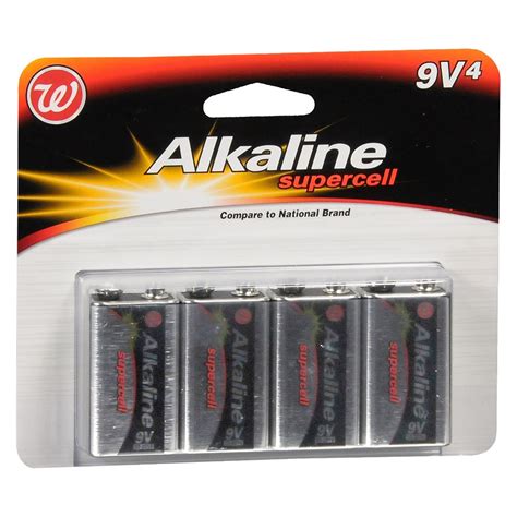 Walgreens Alkaline Supercell Batteries 9 V Walgreens