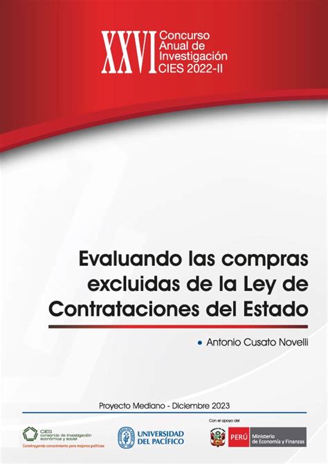 Evaluando Las Compras Excluidas De La Ley De Contrataciones Del Estado