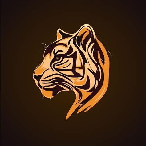 Premium Vector Tiger Head Logo Vector Illustration