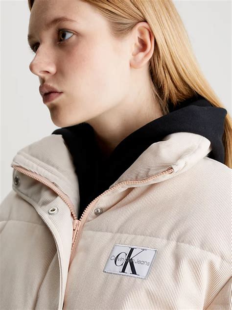 Cropped Corduroy Puffer Jacket Calvin Klein® J20j222244abj