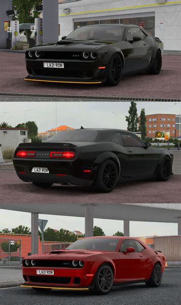 Ets2 Dodge Challenger SRT Hellcat Widebody 2018 1 45 V 1 8 Trucks