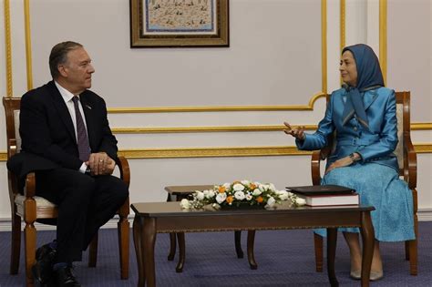 Mike Pompeo Meets With NCRIs Maryam Rajavi In Ashraf 3 Albania