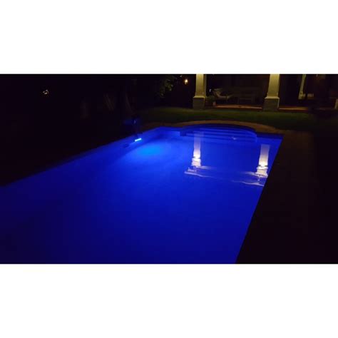 Solar lighting in ground swimming pool deep blue color for pool,ponds