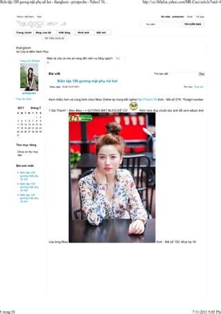 Biên tập 100 gương mặt phụ nữ hot thangbom printprohn yahoo 360plus PDF