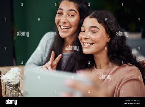 Fun Selfies With My Favourite Person Young Sisters Taking Selfies