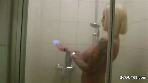 Stranger Caught German Big Tit MILF In Shower And Fuck Her Hardcore Porn Feat Michelle Thorne