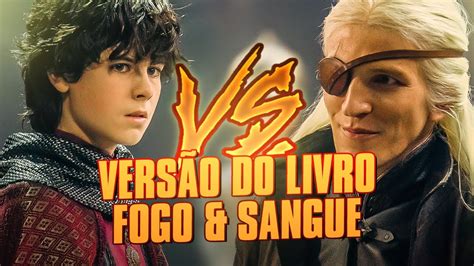 LUCERYS VELARYON VS AEMOND TARGARYEN VERSÃO DO LIVRO FOGO SANGUE