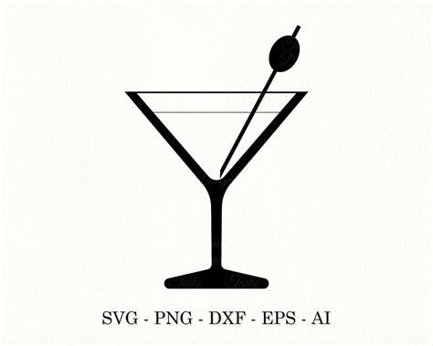 Martini Glass Svg Wine Glass Svg Cocktail Glass Stencil Svg File My