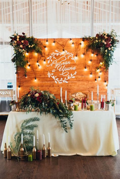 Rustic Country Wedding Head Sweetheart Table Ideas