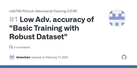 Low Adv Accuracy Of Basic Training With Robust Dataset Issue