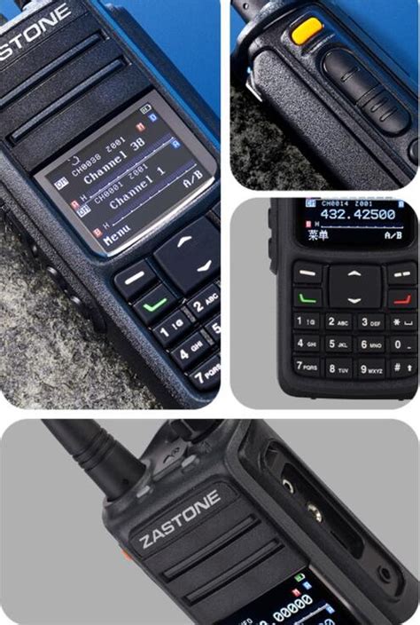 Zastone UV008 DMR Walkie Talkie Dual Band 10W GPS Digital Radio - Walky ...