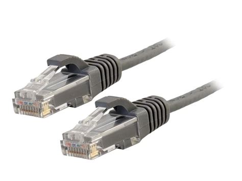 C2G (Legrand) 7FT Cat6 Snagless Unshielded (UTP) Pure Bare Copper Patch Cable 550MHz — Gray (10-Pack) (CG-C6-C6-UTP-7FT-GY-10PK)