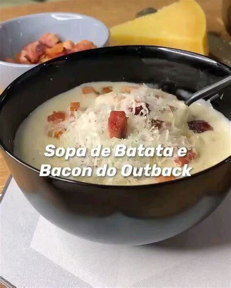 Olha Essa Sopa De Batata E Bacon Deliciosa Receitas Sopa De