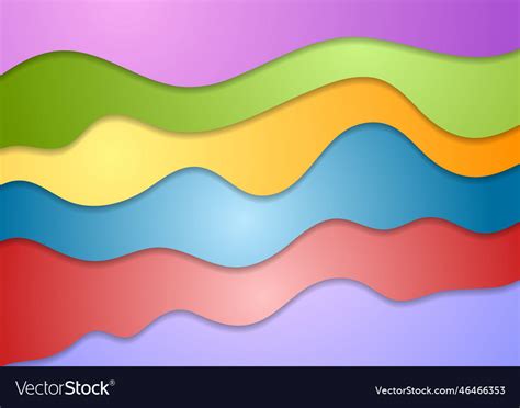 colorful wavy design royalty  vector image