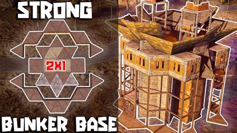 Carbon 2x1 With Shell Bunker 3 Building Phases Rust Base Design