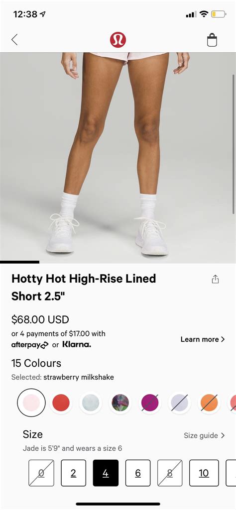 Hotty Hot Hr Strawberry Milkshake Restock Sizes R Lululemon