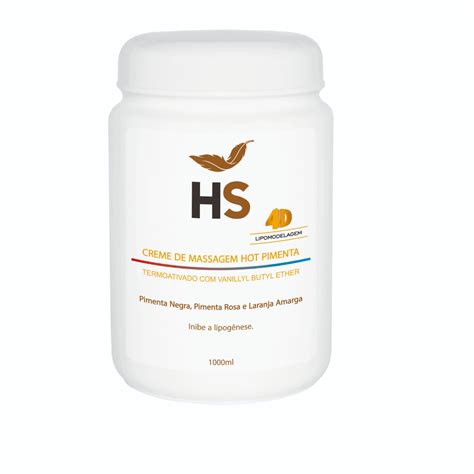 Creme De Massagem Hot Pimenta Ml Hs Cosmetics
