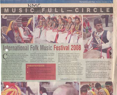 INTERNATIONAL FOLK MUSIC FESTIVAL – Music Nepal