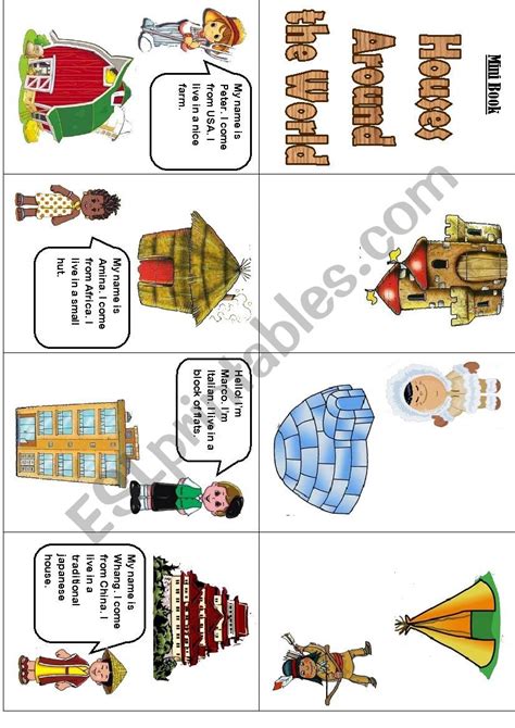 Houses around the world - ESL worksheet by sds26