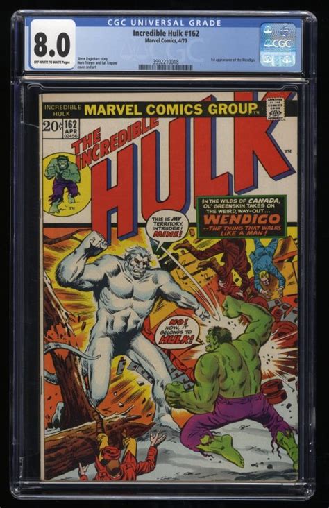 Incredible Hulk 162 CGC VF 8 0 Off White To White 1st Appearance Of