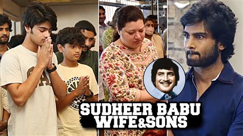 Hero Sudheer Babu Wife Priyadarshini And Sons Visuals Padmalaya