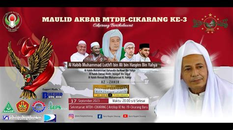 Azzahir Bersholawat Dalam Rangka Maulid Akbar Majelis Ta Lim Darul