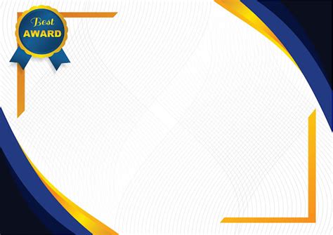 Detail Desain Piagam Penghargaan Kosong Koleksi Nomer 16