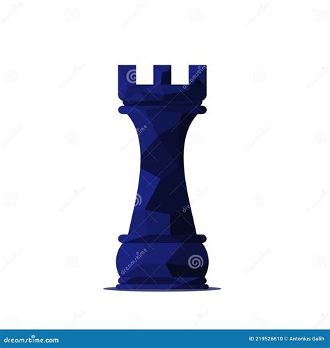 Vector Illustration Of Chess Rook Pieces Icon Chess Rook Pieces In Low