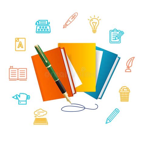 Realistic Pen Outline Stock Illustrations 3162 Realistic Pen Outline
