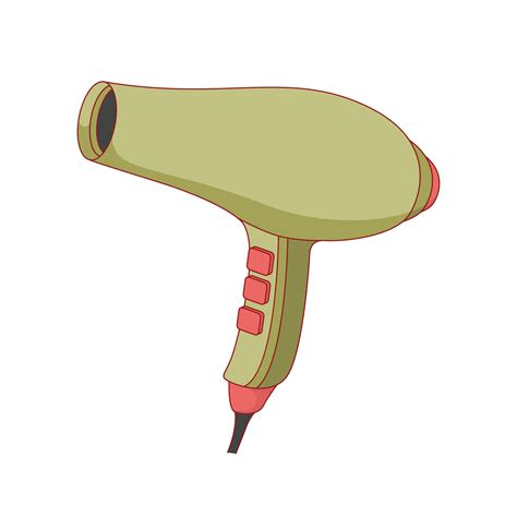 Hair Dryer Cartoon Icon Illustration 10007107 Vector Art At Vecteezy