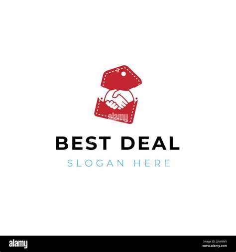 Best deal logo design template. Best deal sign isolated on the hang tag