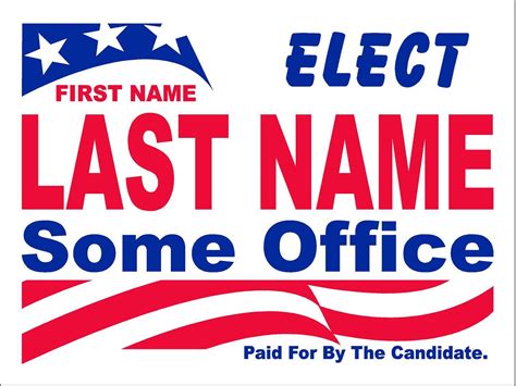 Political Campaign Sign Templates Free