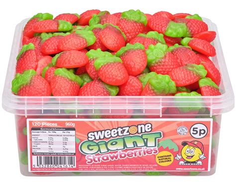 Giant Strawberries 100g Ummy Sweets