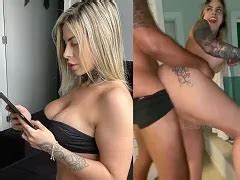 DJ blonde carioca baisant sur son balcon à 2 heures du matin Porno Carioca Vidéos de porno