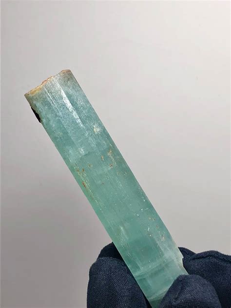 Long Etched Aquamarine Crystal RARE Locale Muiâne pegmatite Emdal