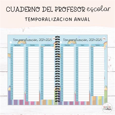 Cuaderno Del Profesor Escolar Imagina Crea Educa