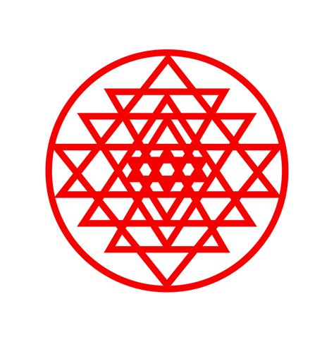 Shri Yantra Icon On White Background Hindu Yantra Icon 20276894 Vector Art At Vecteezy