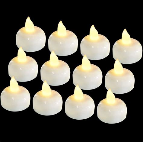 Paquete De Velas Flotantes Impermeables Sin Llama Velas De T Con